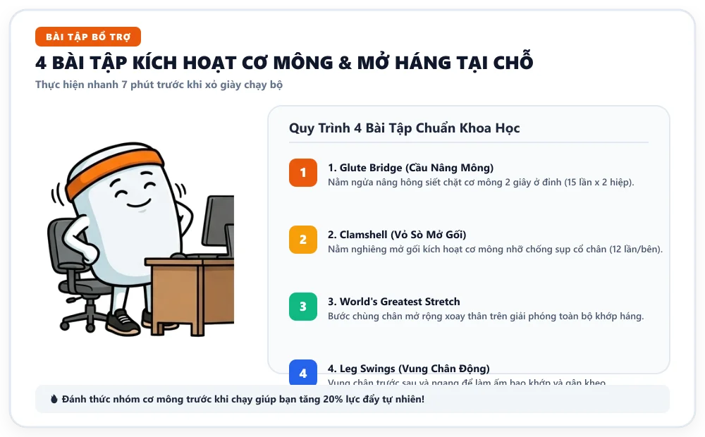 Bài tập 90/90 Hip Mobility mở khớp háng
